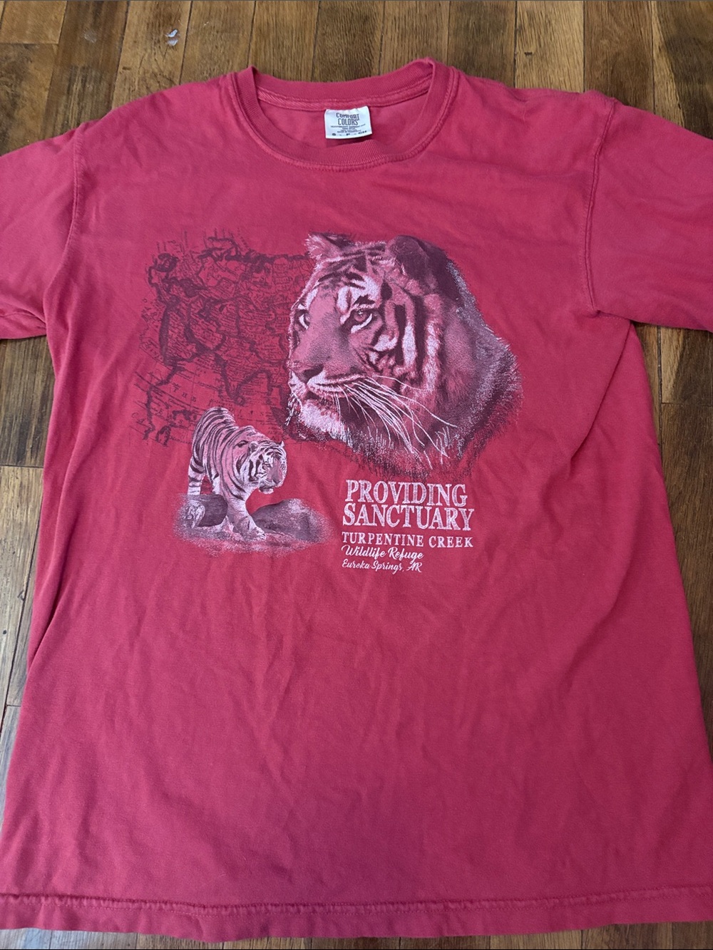 Comfort Colors Red Tiger Sanctuary Graphic Tee